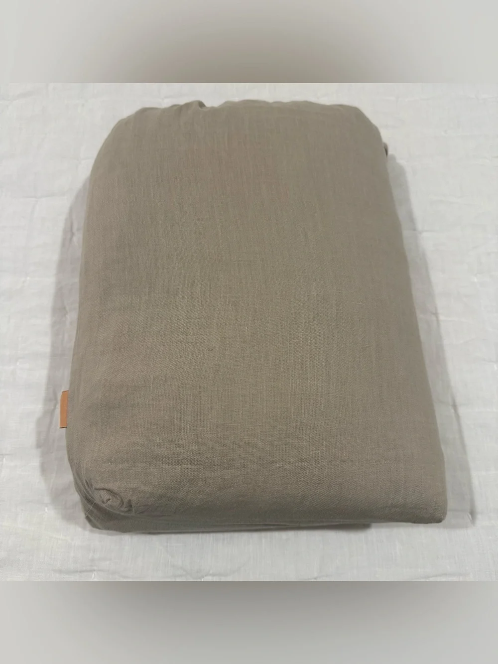 New Quince European Linen Duvet Cover Set King/CalKing MSRP 214 Toffee